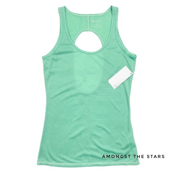Fabletics Embra Mint Green Cut Out Tank Top - Picture 4 of 7